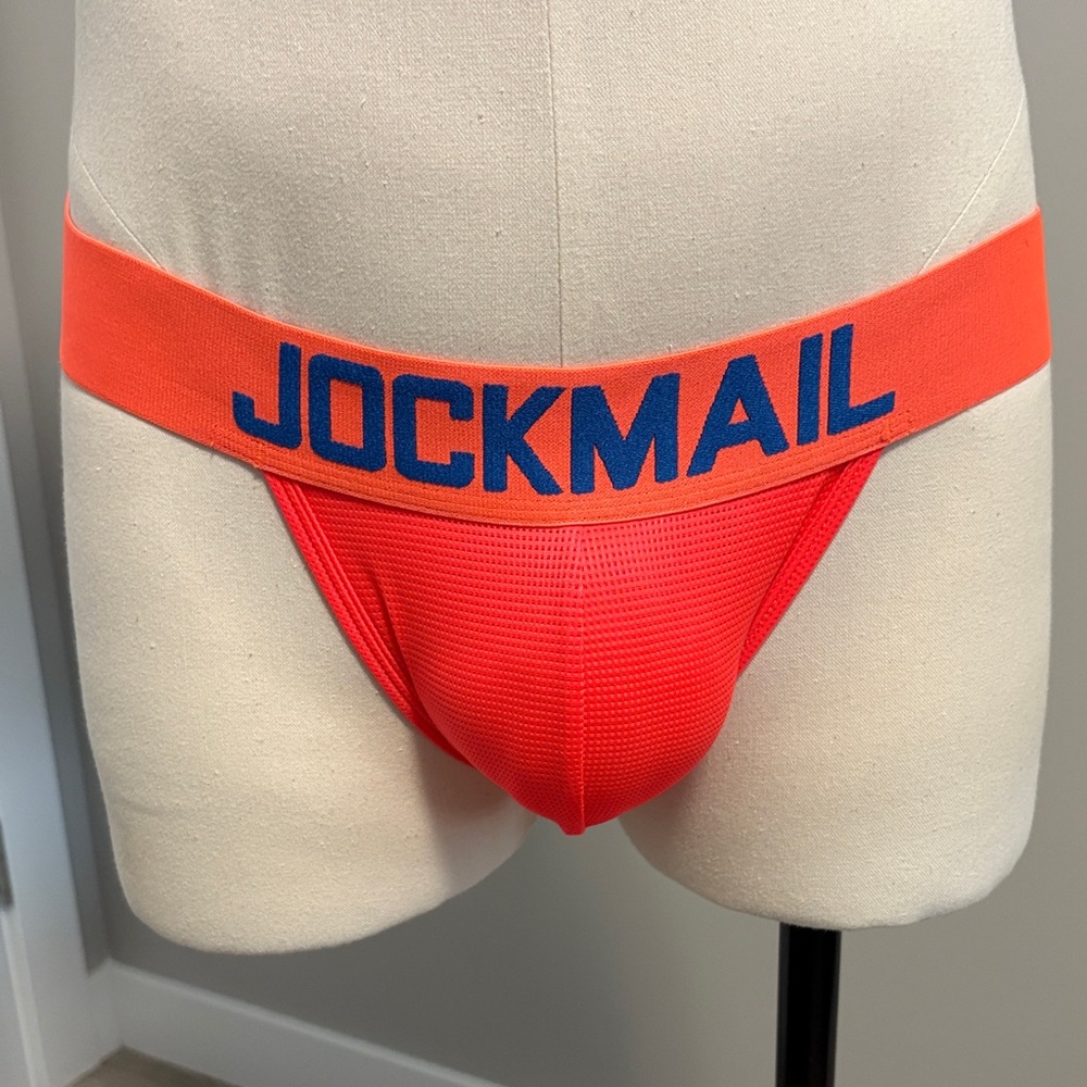Men's Vibrant Orange Jockstrap 4 pairs